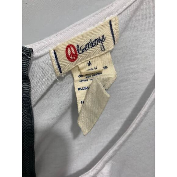 Olsenboye Womens Sleeveless White & Black Color Block Dress Size M - Picture 3 of 3